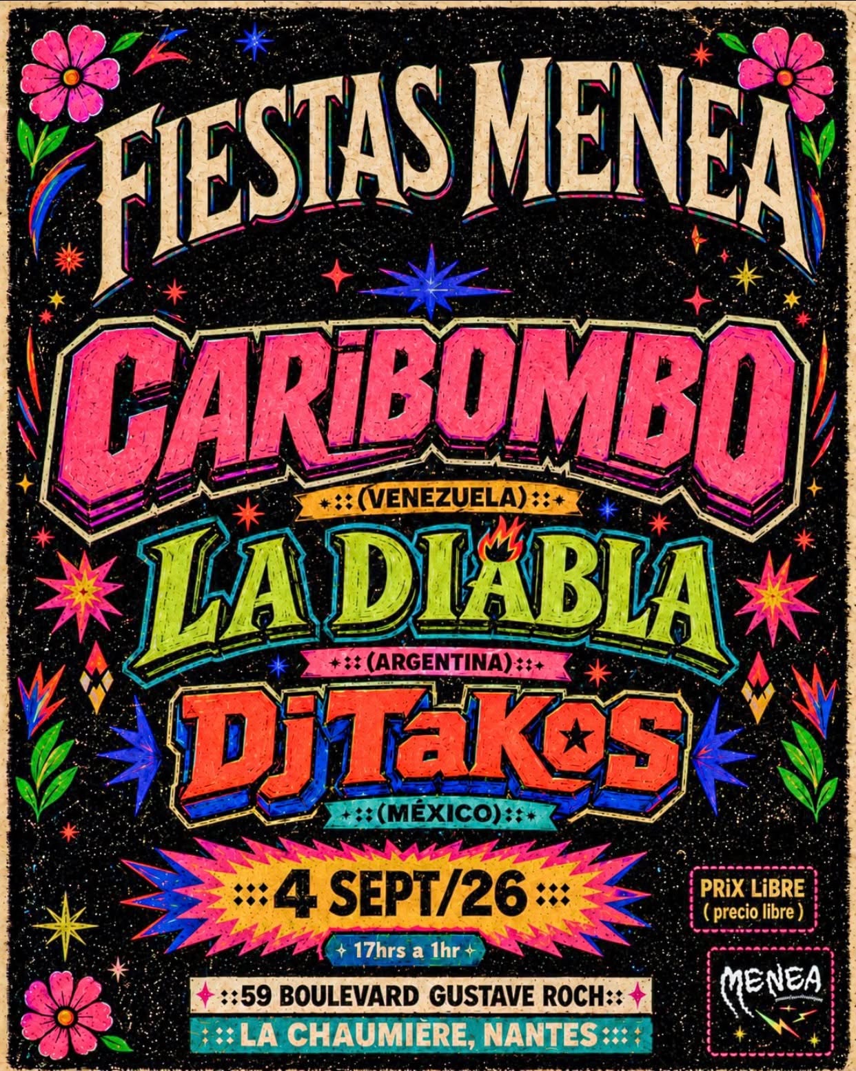 Affiche : Menea Vol.5 @ La Chaumière 