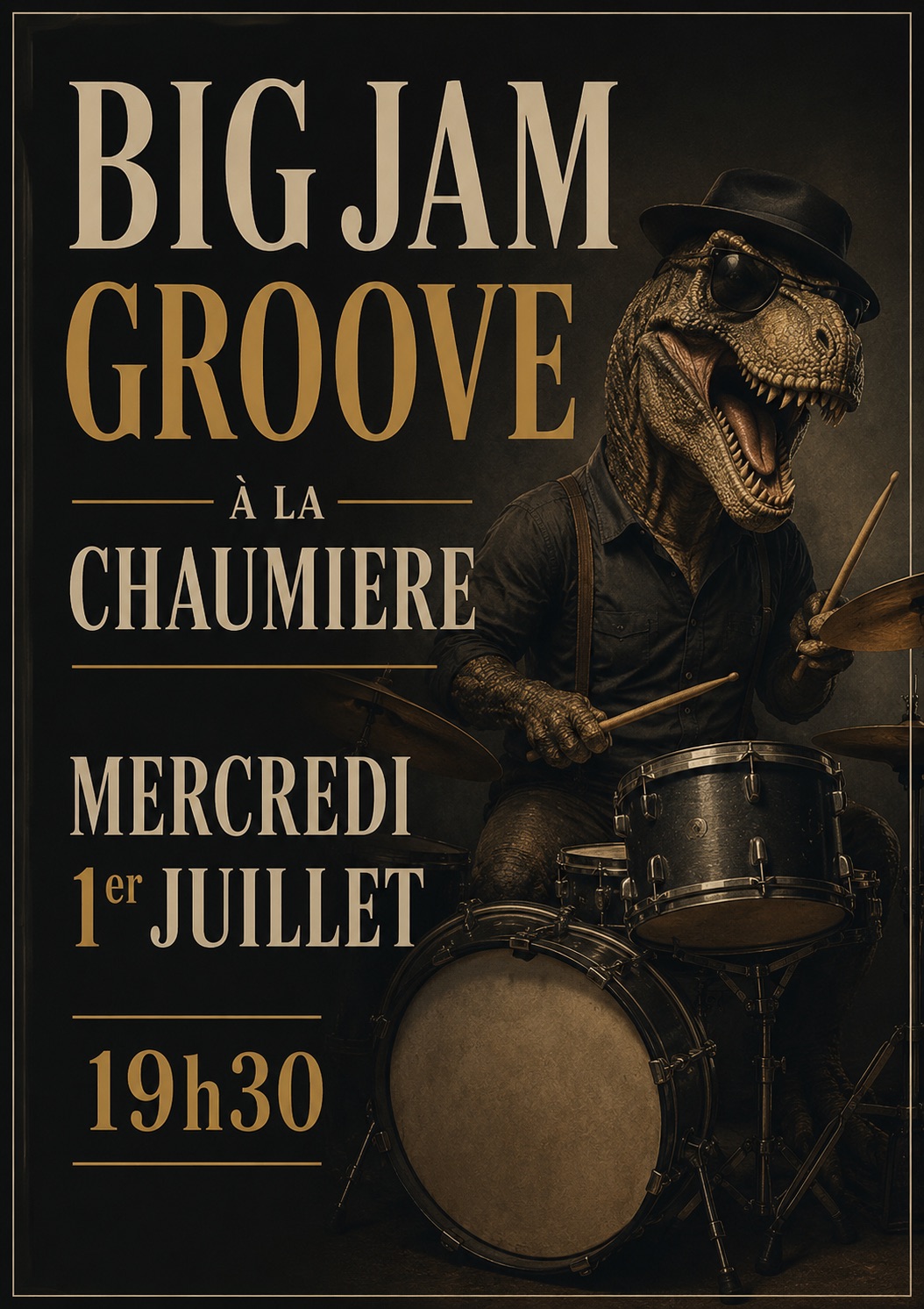 Affiche : Big Jam Groove à la Chaumière!
