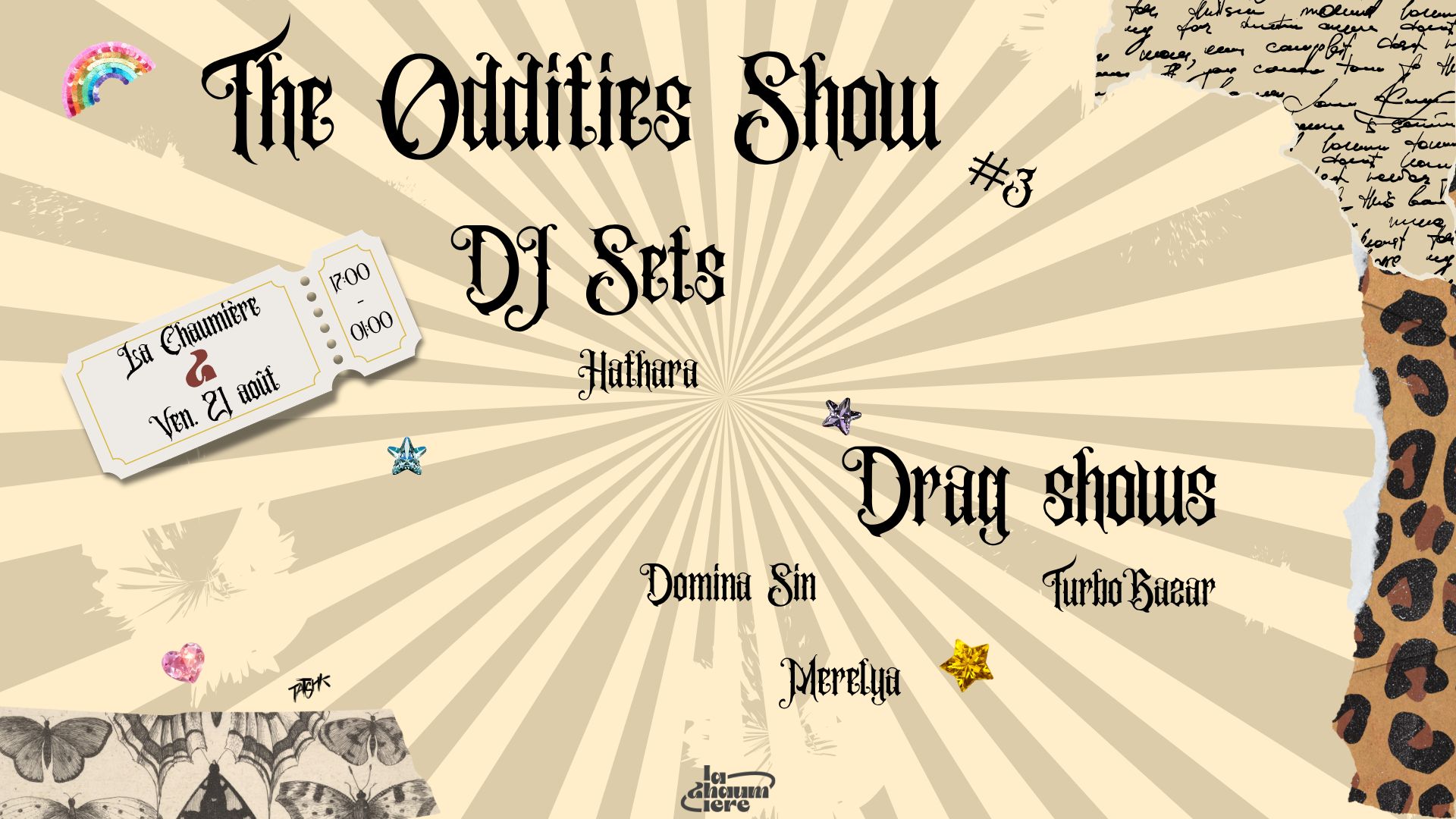 Affiche : 🤹🏼🎪 THE ODDITIES SHOW #3 — DRAG SHOWS & DJ SETS 🎭