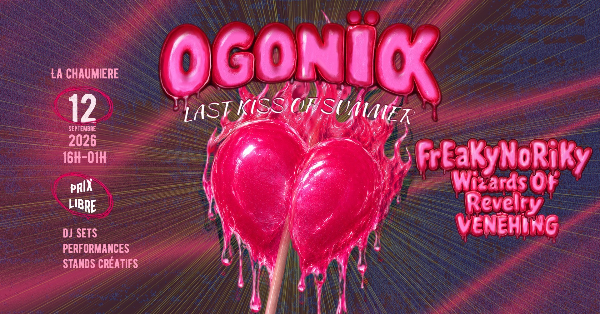 Affiche : OGONÏOK — THE LAST SUMMER KISS 💋(˵ ͡° ͜ʖ ͡°˵)