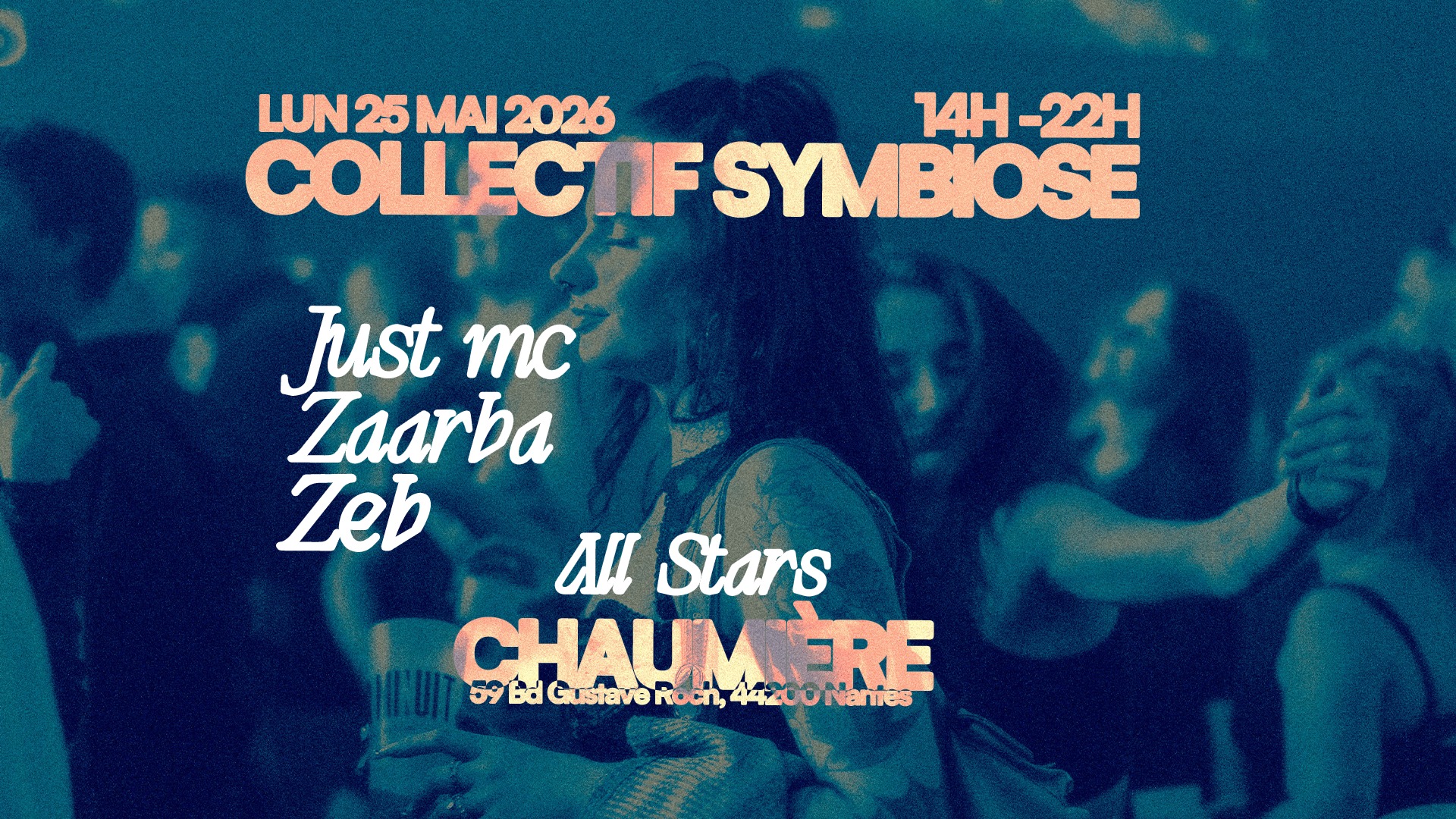 Affiche : OPEN AIR - COLLECTIF SYMBIOSE - ALL STARS - CHAUMIÈRE, NANTES - 25.05.26