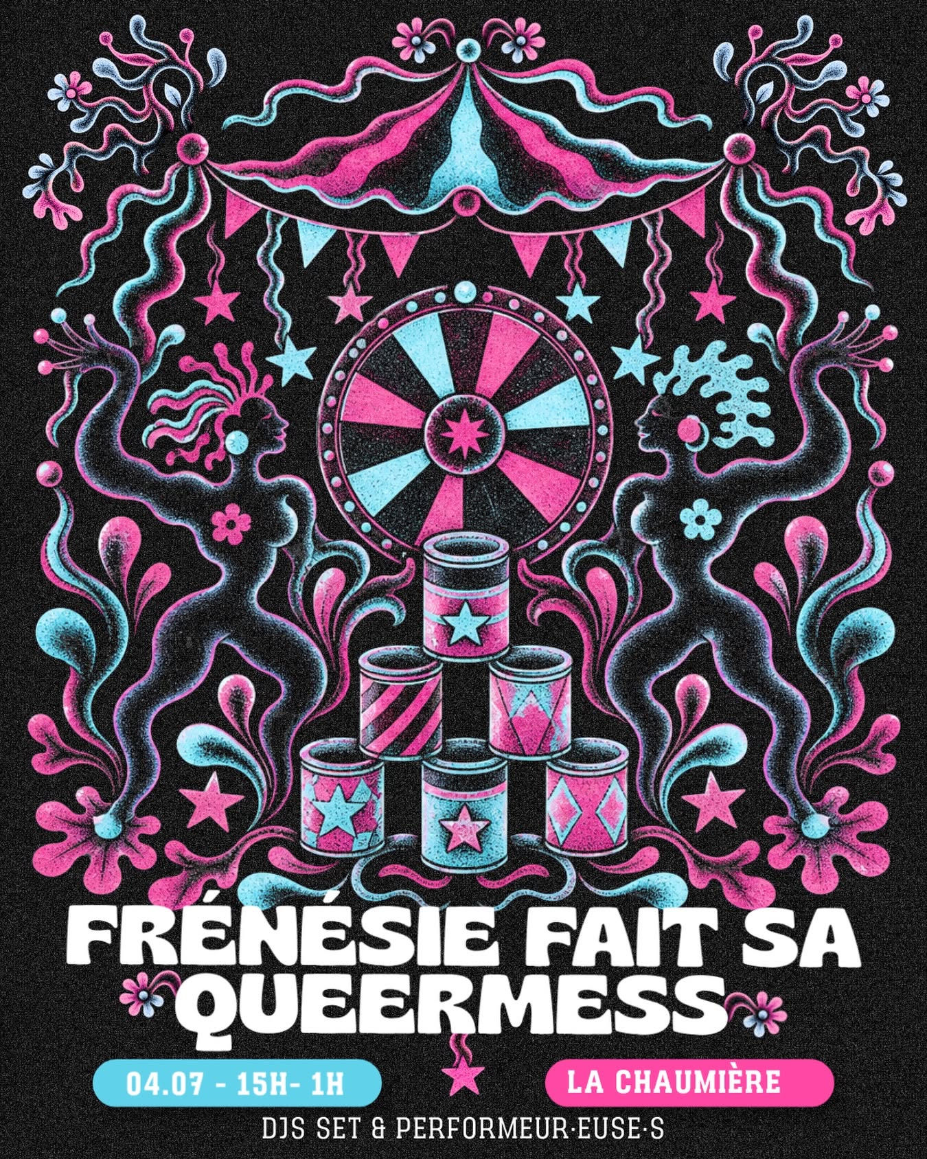 Affiche : FRÉNÉSIE FAIT SA QUEERMESS 💜