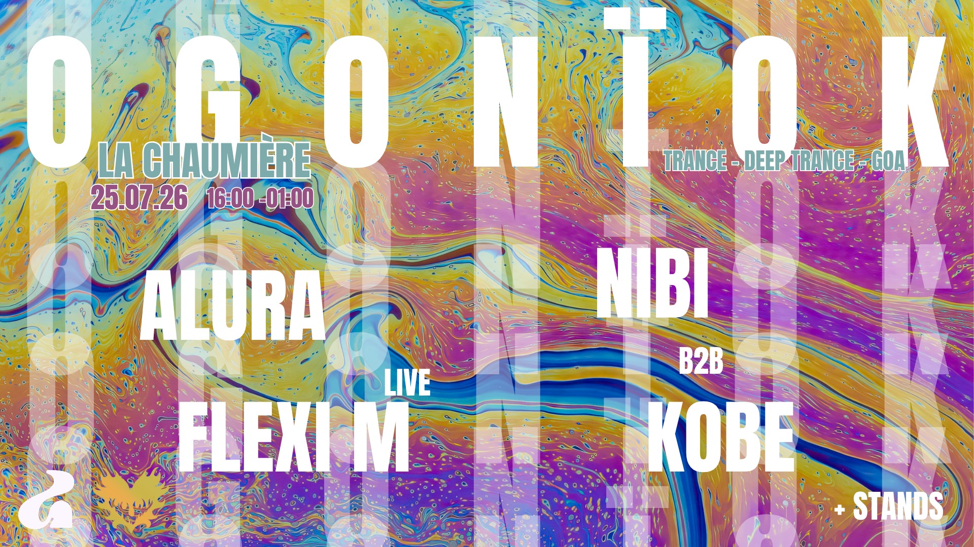Affiche : 🌀🌞  OGONÏOK SOUS GOA x LA CHAUMIÈRE SUMMER PARTY 
