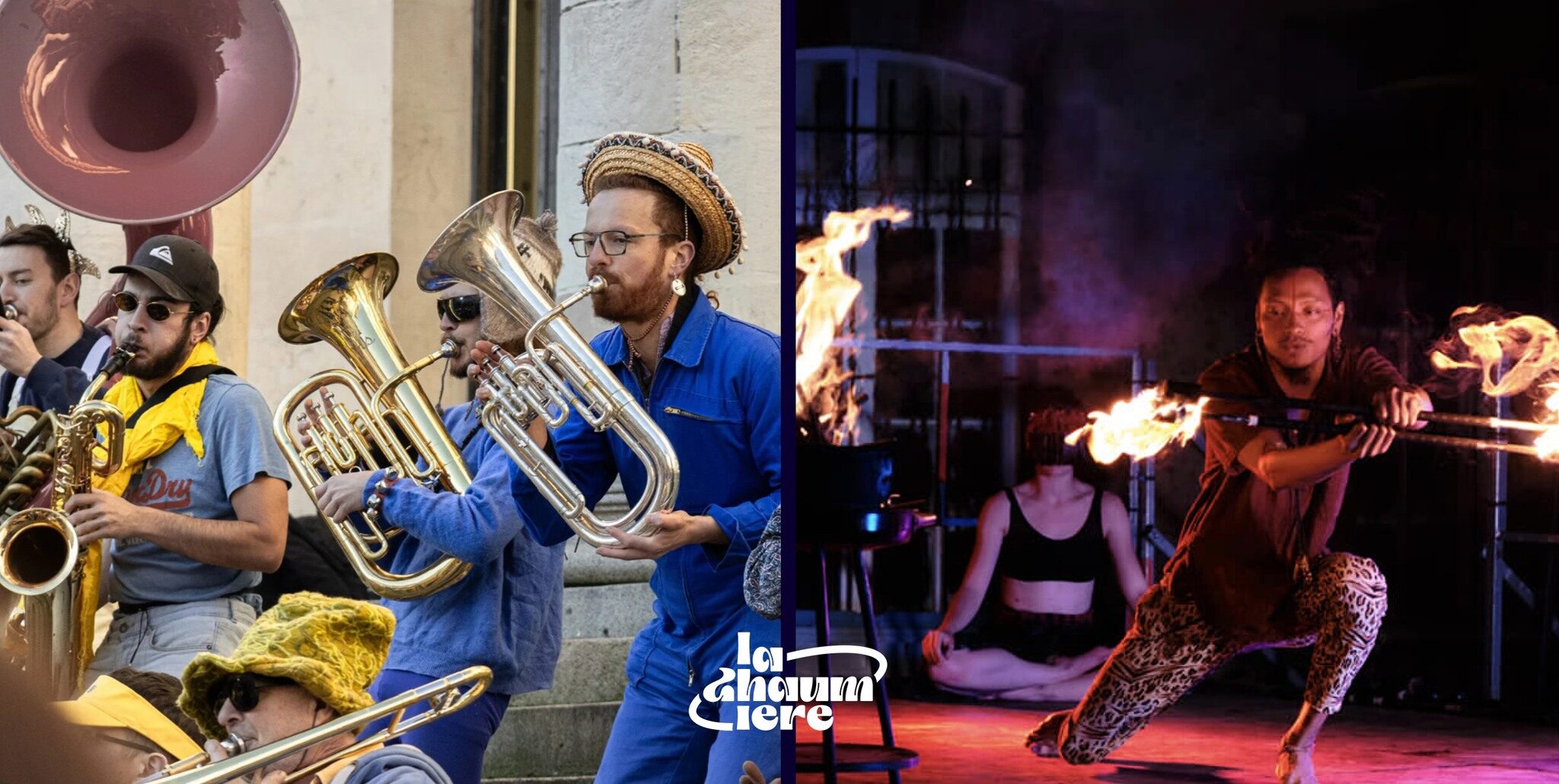 Fanfare + Performance Feu à La Chaumière