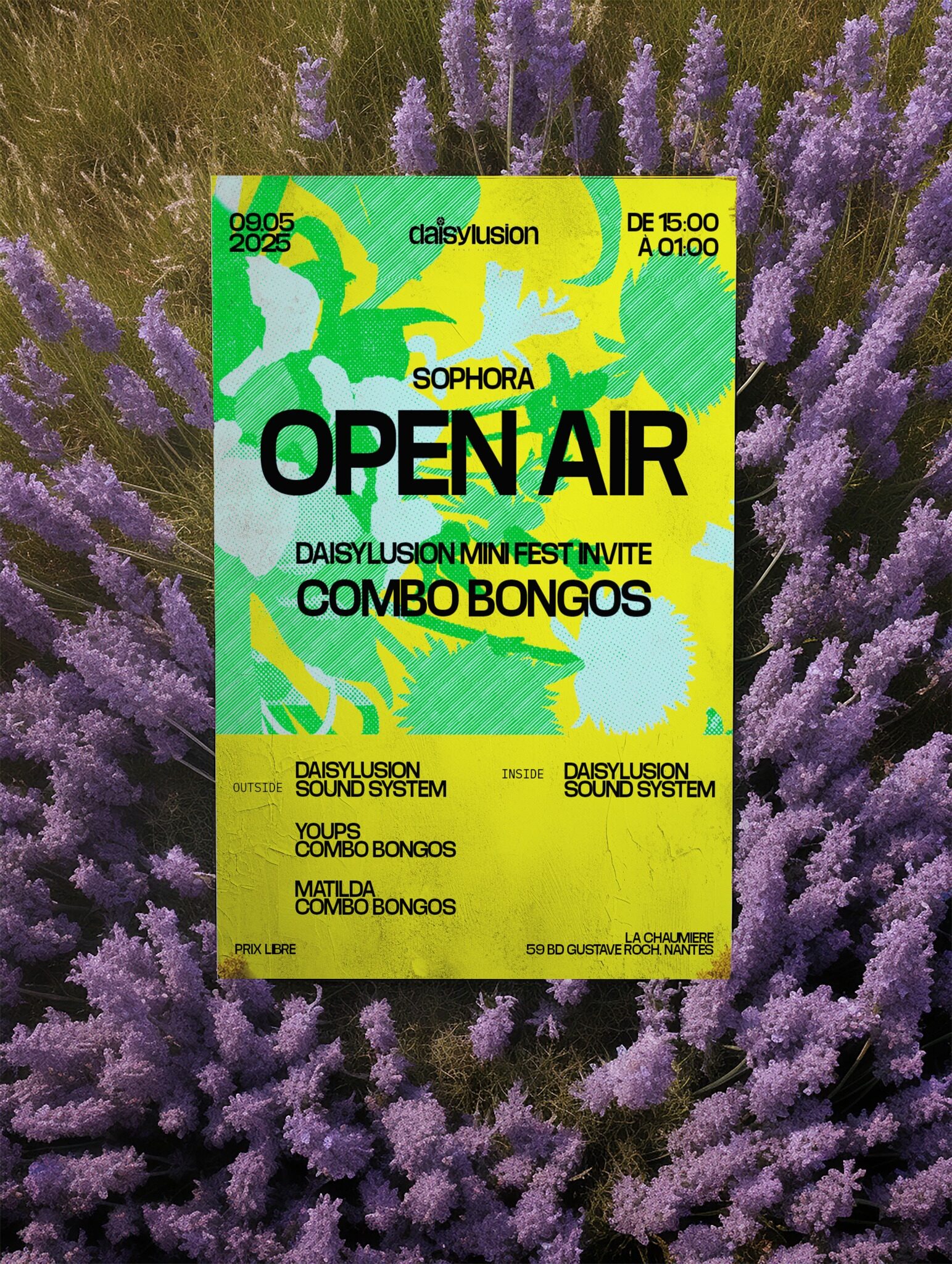 SOPHORA OPEN AIR: Daisylusion invite Combo Bongos