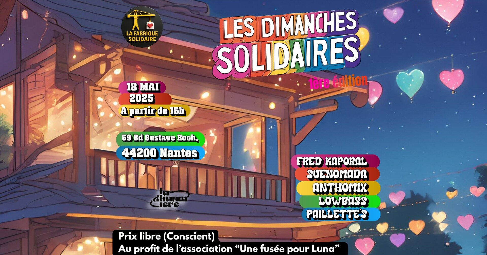 Les Dimanches Solidaires #1 : Une Fusée pour Luna X La Chaumière